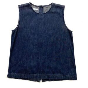 Equipment demin sleeveless top